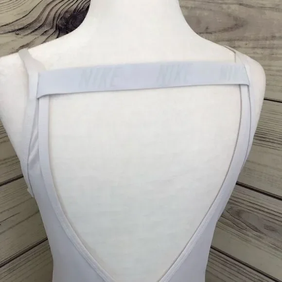 Nike Dri-Fit White Pinhole Backless Athletic Tank Small - Picture 5 of 7